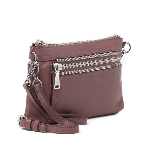 ❗️LAST 1❗️ Frye Convertible Leather Lexi Crossbody Lilac - Picture 6 of 12
